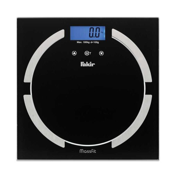 Massfit Digital Glass Body Composition Scale (Black)
