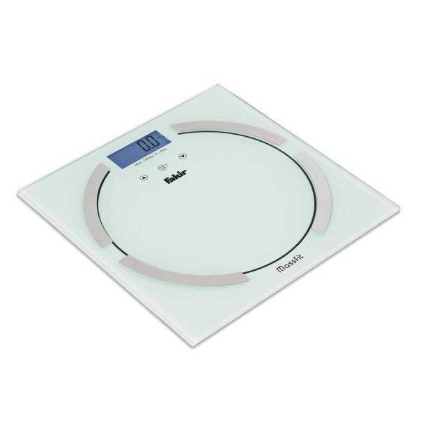 Massfit Digital Glass Body Composition Scale (White)